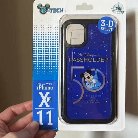 NWT Disney Parks Passholder 50th Anniversary iPhone XR/11 Phone Case - Picture 2 of 4